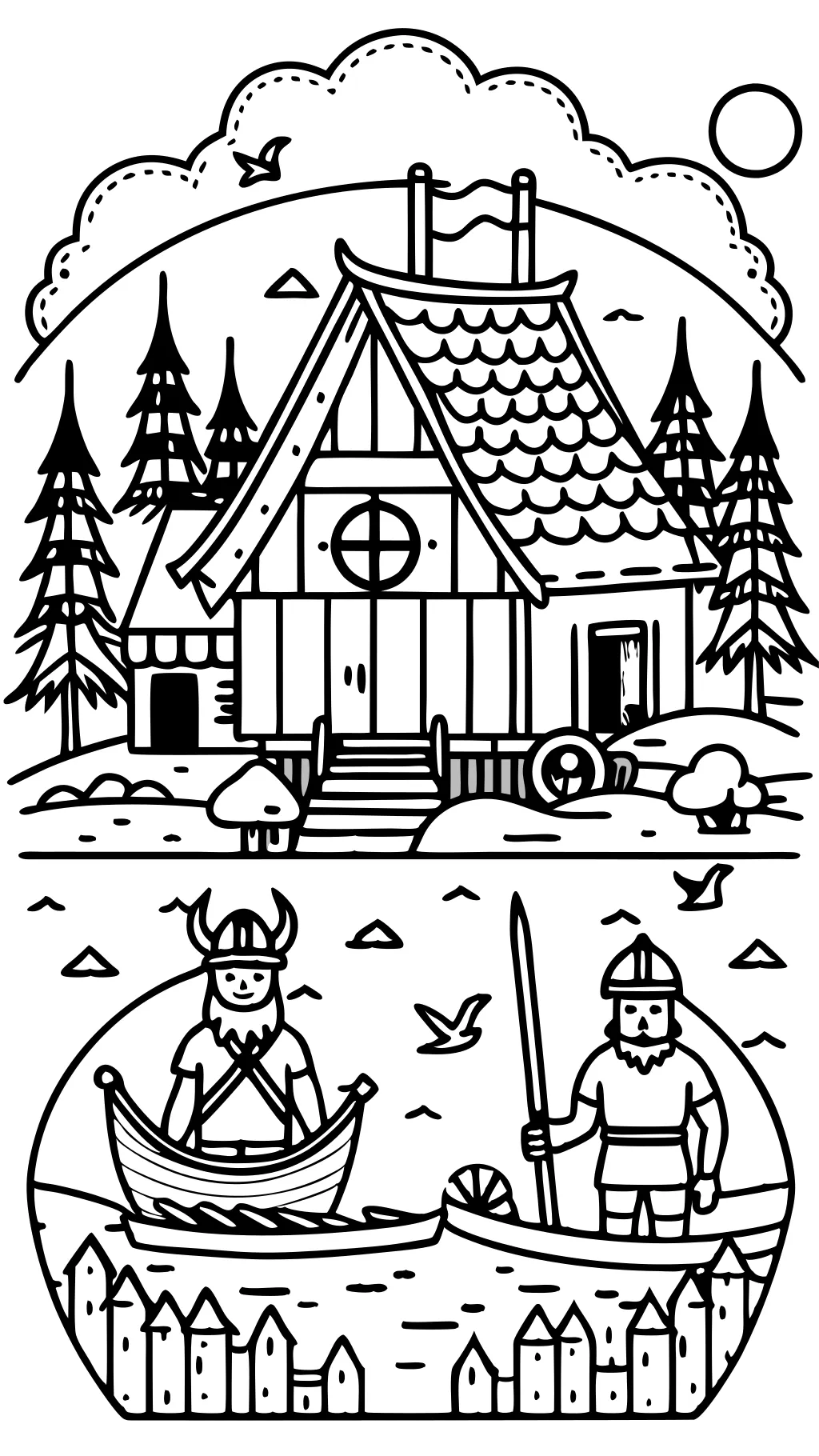 coloring pages vikings